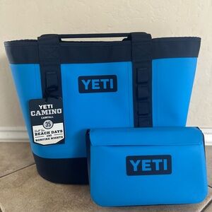 YETI Blue and Black Duffel Bag Set